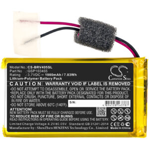 1900 mAh for Braven GSP103465