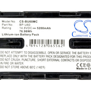 5200 mAh for Sony BP-U60,BP-U65