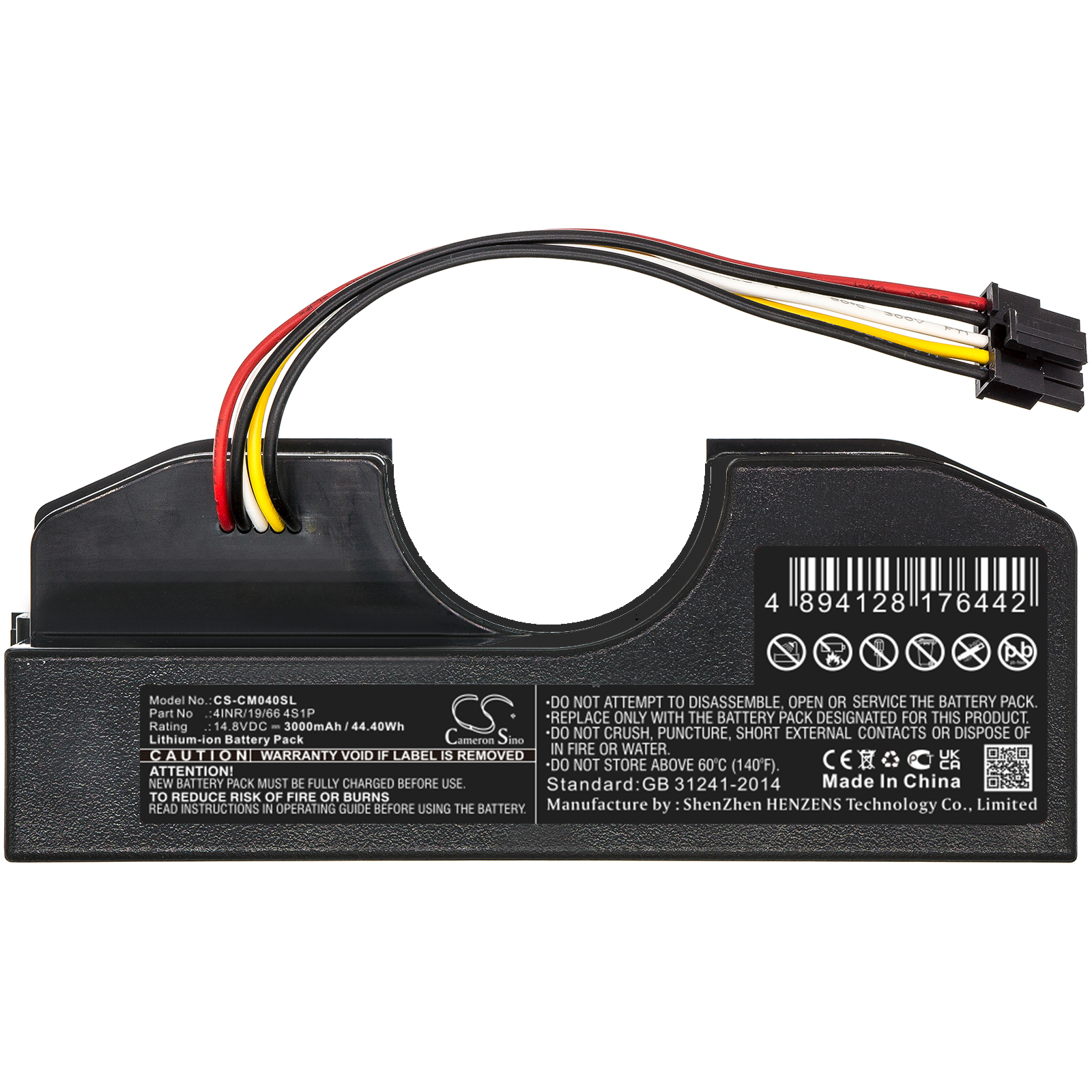 3000 mAh for Custom Battery Packs 4INR/19/66 4S1P