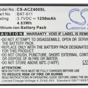 1250 mAh for Acer BAT-611,KT.0010B.006
