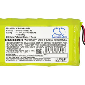 1800 mAh for Albrecht BPIPL103450 3S