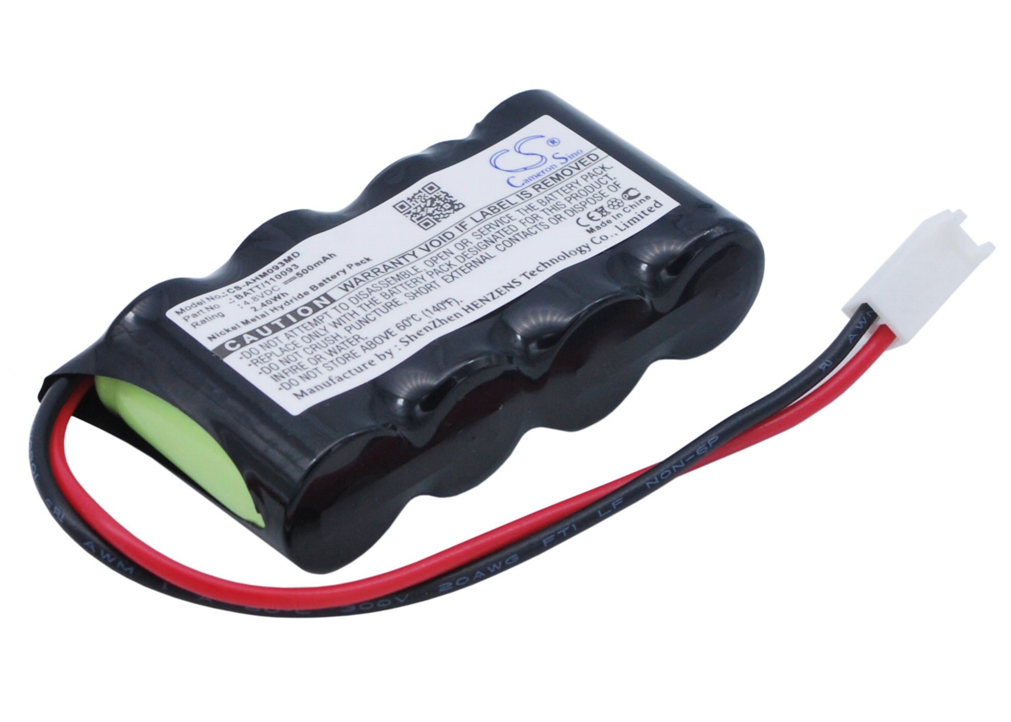 500 mAh for Air Shields-Vickers 120093,BATT/110093