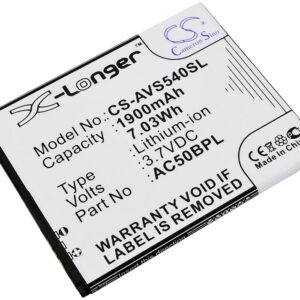 1900 mAh for Archos AC50BL,AC50BLP,AC50BPL,AL50BPL