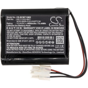 6800 mAh for Bionet HS111202-BNT,SCR18650-F22-032PTCW