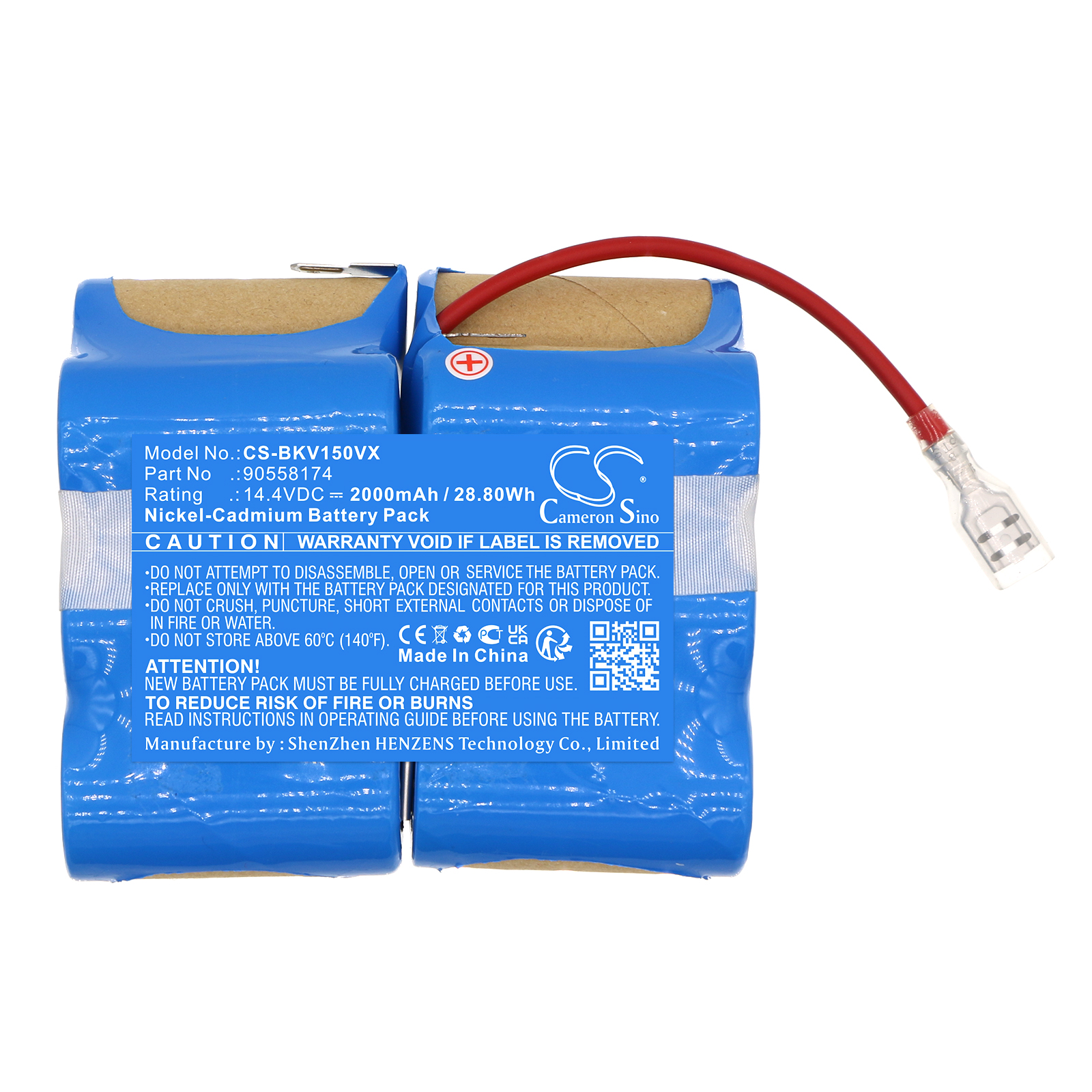 Replacement Battery for Black&Decker 14.4V DustBuster, PV1425N, NiMH 14.4V