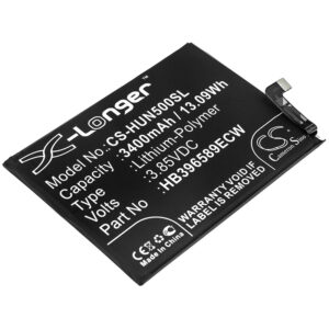 3400 mAh for Huawei HB396589ECW