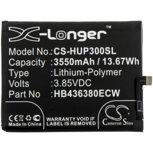 3550 mAh for Huawei HB436380ECW