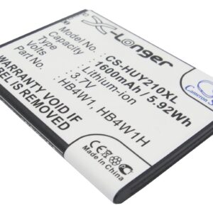 1600 mAh for Huawei HB4W1,HB4W1H