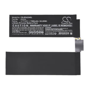 7500 mAh for Apple A2224