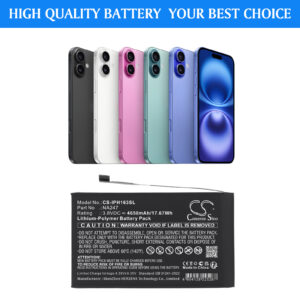 4650 mAh for Apple  A3082, A3289, A3290, A3291,iPhone 16 Plus