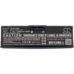 2400 mAh for Intermec 318-011-007,AB10
