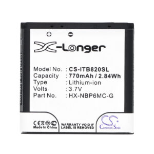 770 mAh for i-Blue HX-NBP6MC-G