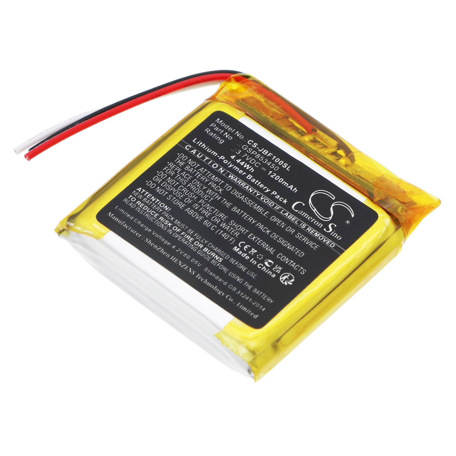 Replacement Battery for JBL Free, Free Truly, Free X Truly Wireless Headphones, Li-Polymer 1200mAh