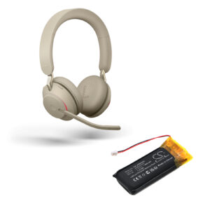 Replacement Battery for Jabra Evolve 2, Evolve2 65, Li-Polymer 380mAh