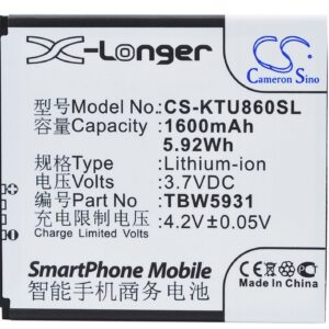 1600 mAh for Highscreen TBW5931