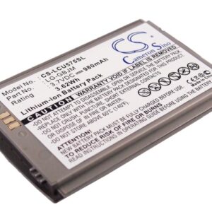 980 mAh for AT&T 575
