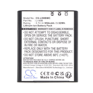 Replacement Battery for Olympus OM SYSTEM  TG-1,TG-2,TG-3,TG-5,TG-6,TG-7,SH-1, Ricoh GR III,GR III X, GR III Street Edition