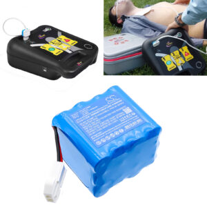 Replacement Battery for Life-Point Pro AED, defibrillator AED Pro, BAT-11, LiMnO2 12 Volts