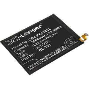 3900 mAh for LG BL-T51,EAC64788701