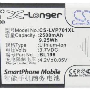 2500 mAh for Lenovo BL196
