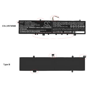 4300 mAh for Lenovo 5B10T83737,5B10U65277,L18D4PF1,L18M4PF1