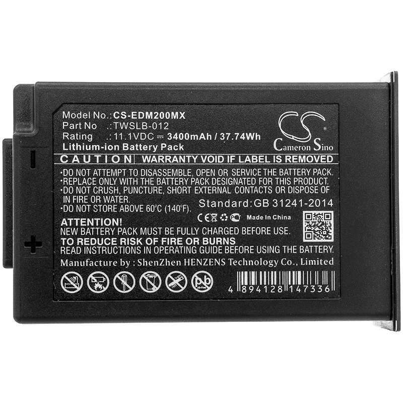3400 mAh for Edan 21.21.064213-11,TWSLB-012