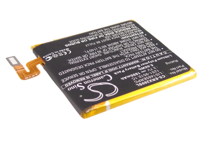 1800 mAh for Sony Ericsson 1251-9510.1,1251-9510.1C,LIS1485ERPC,LIS1489ERPC