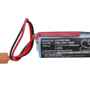 2000 mAh for Cutler Hammer 44A724534-001,A02B-0118-K111,A02B0118K111,A02B-0177-K106,A02B0177K106,A02B-0200-K106,A02B0200K106,A03B-0805-K011,A03B0805K011,A06B-0168-D111