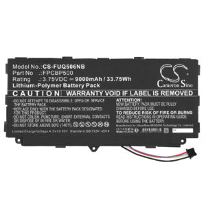 9000 mAh for Fujitsu FPB0327,FPCBP500