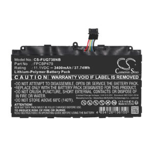3400 mAh for Fujitsu CP690859,CP690859-01,CP700540-01,FPB0326S,FPB0349S,FPCBP479