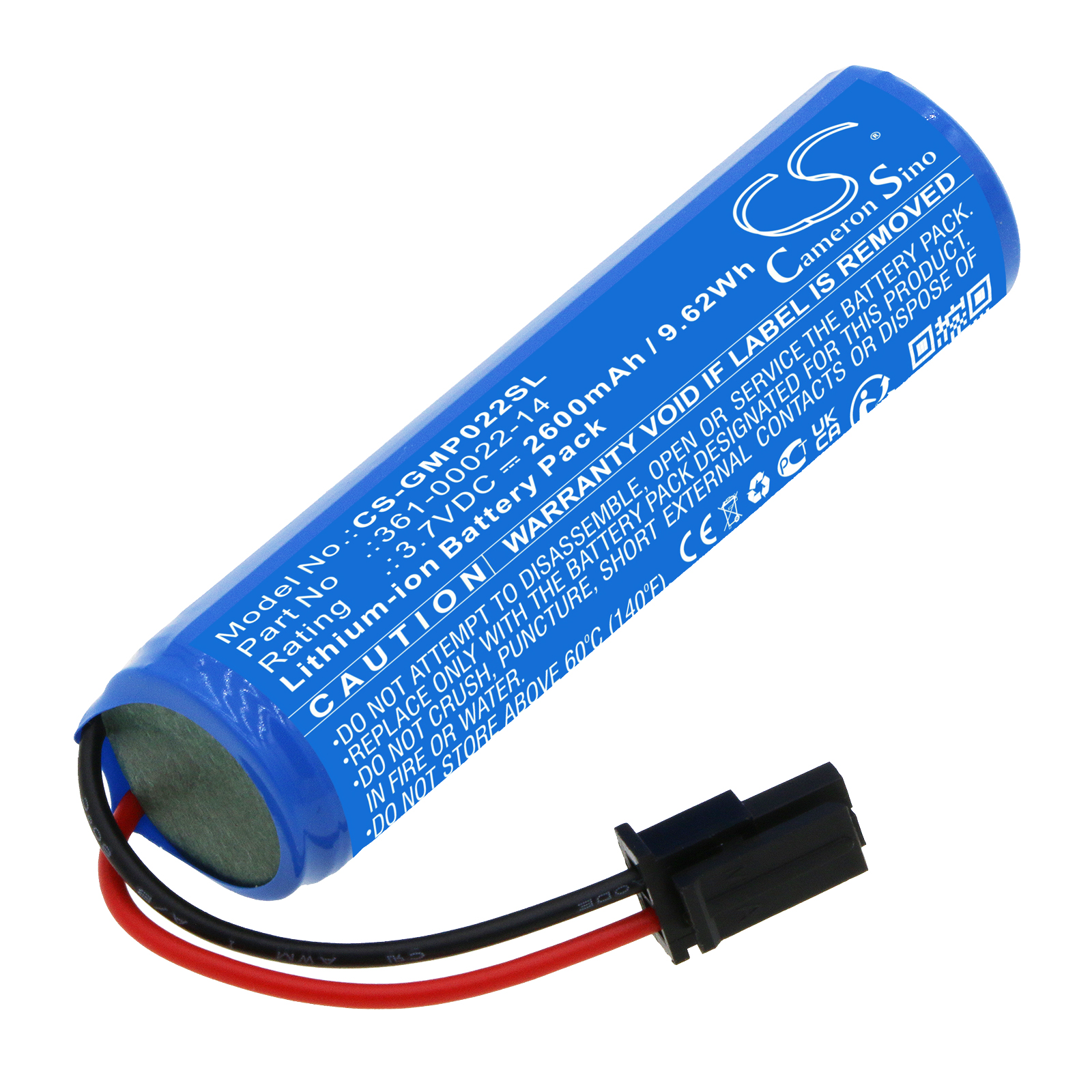 2600 mAh for Garmin 361-00022-14
