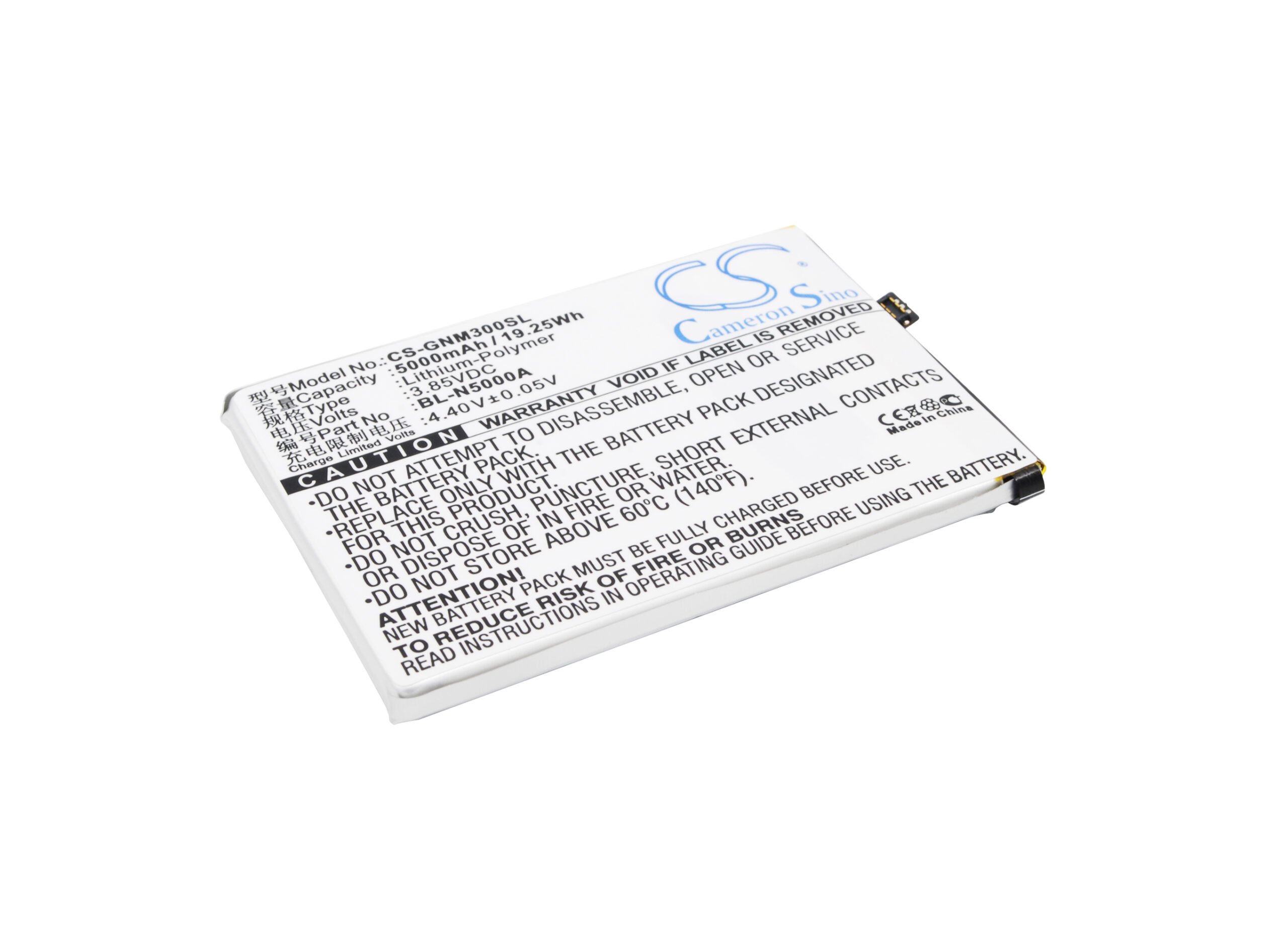 5000 mAh for GIONEE BL-N5000A