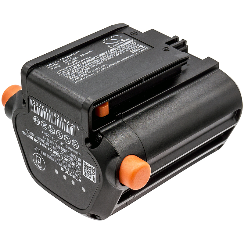 2500 mAh for Gardena 09839-20,09840-20,BLi-18