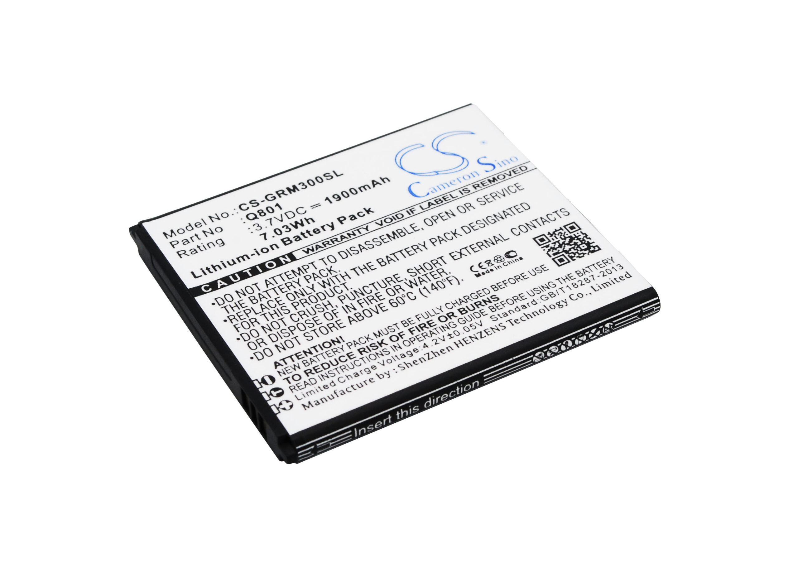 1900 mAh for Green Orange Q801