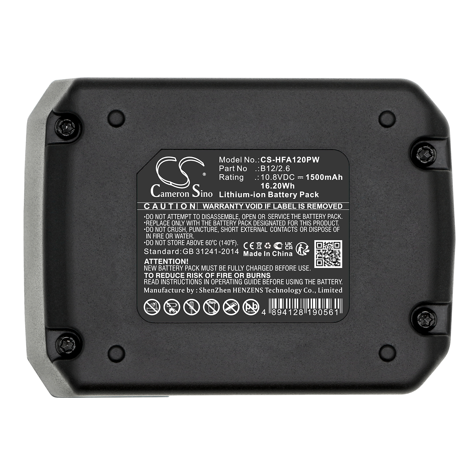 1500 mAh for HILTI 2077977,B12/2.6,B12/4.0