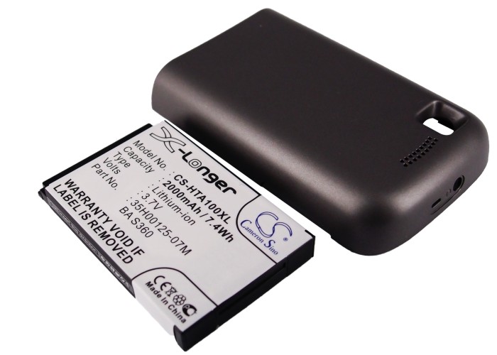 2000 mAh for HTC 35H00125-07M,BA S360,TOPA160