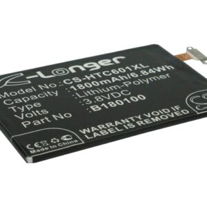 1800 mAh for HTC 35H00210-00M,BL80100,BO58100