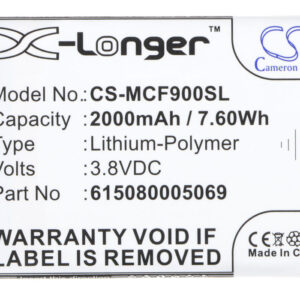 2000 mAh for Mobistel 615080005069