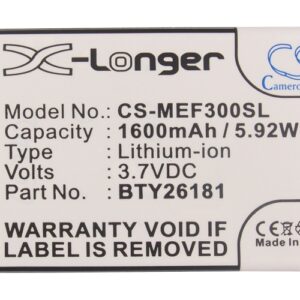 1600 mAh for Mobistel BTY26181,BTY26181Mobistel/STD