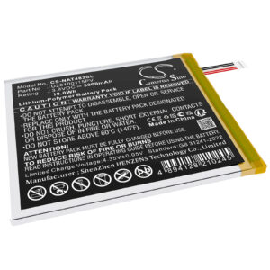 Replacement Battery for ONN Surf 8" 3rd, 100071483, Li-Polymer 5000mAh