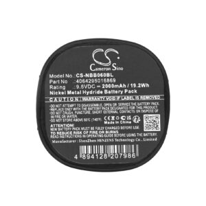 Replacement Battery for  NBB AKK0600, Planar-C, NiMH 2000mAh