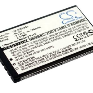 750 mAh for Nokia BL-6U