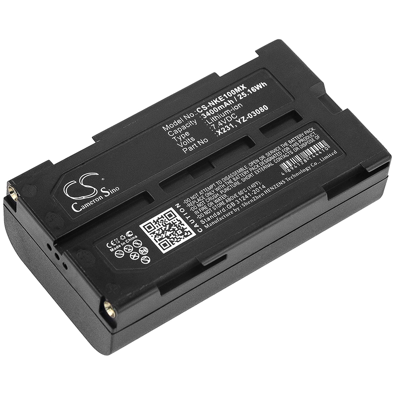 3400 mAh for Nihon Kohden X231,YZ-03080