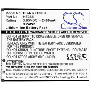 2400 mAh for Nokia HE365