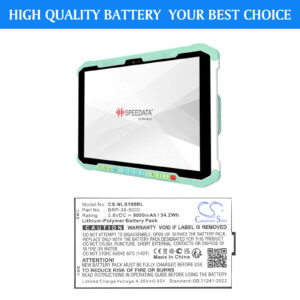 Replacement Battery for Newland SD100 Orion II MD, Li-Polymer 9000mAh