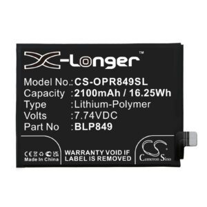 2100 mAh for Oppo BLP849