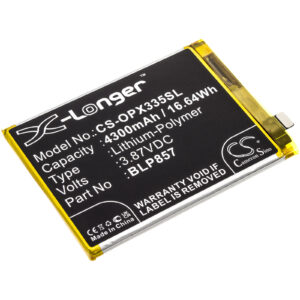 4300 mAh for Oppo BLP857