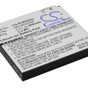 900 mAh for Philips AB1050DWM