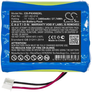 3400 mAh for Peaktech 301-62-412