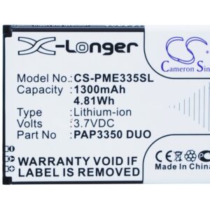 1300 mAh for Prestigio PAP3350 DUO
